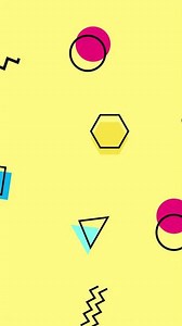 Animated Yellow Pattern Background