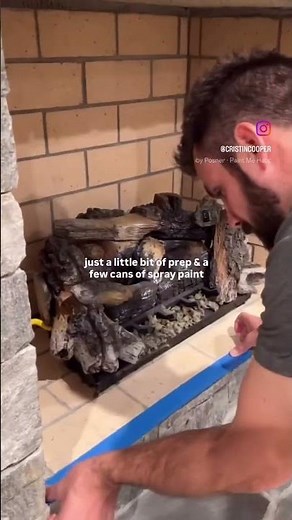 How to Paint Your Fireplace Black - The $50 Upgrade That Makes a Huge Difference