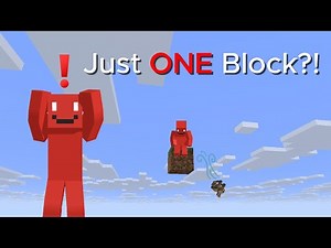 Minecraft but it's One Block.
