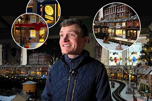 Video: Inside model Lytham high street snow village with 65 adorable miniature shops