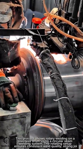 Rotary Welding Machine Work Tool for Stainless Drum Seam Welding #worktool