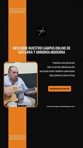 🎸 ¿Sientes que no avanzas con tu guitarra? 🚫 ¿Te frustra repetir ejercicios sin resultados? Es hora de aprender de manera estructurada y efectiva con el método Berklee, la referencia mundial en enseñanza musical. De la mano del maestro Félix Santos, fundador de Ateneo Jazz en 1979 y mentor de grandes guitarristas, dominarás tu instrumento con un enfoque claro y progresivo. ✔ Método probado y reconocido para acelerar tu aprendizaje ✔ Plan de estudios estructurado que te guía paso a paso ✔ Sin c