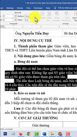 Khắc phục lỗi khoảng cách giữa các đoạn văn bản trong Word #shorts