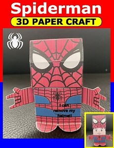 Spiderman Inspired Craft | 3D Spider-Man Superhero Project | Craftivity