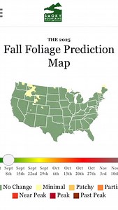 Us 欄 the @smokymountainscom Fall Foliage Prediction Map  Who else is ready for the season?! • • • #styleblueprint #smokymountains #fall #fallleaves #fallfoliage | StyleBlueprint | Facebook