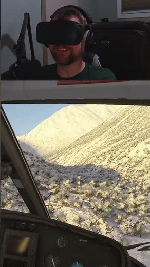 Flying a Helicopter in VR (MSFS 2024)