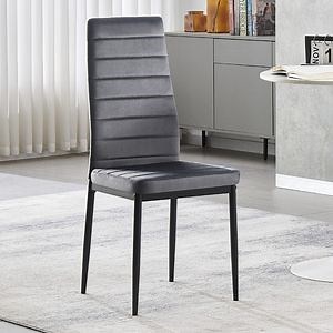 [Hot Item] Cheap Horizontal Chair High Backrest Metal Dining Chair