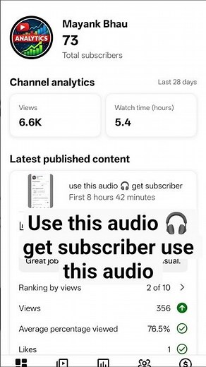 use this audio 🎧 get subscriber use this audio 🎧