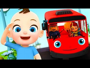 Baby Takes The Bus - Wheels On The Bus & More Nursery Rhymes & Kids Songs - Videos For Kids