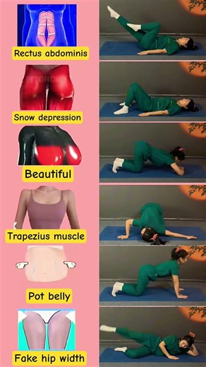 Slim Belly, Toned Glutes & Shoulders in 6 Moves #HomeWorkout #SlimBelly#Shoulders#PostpartumRecovery