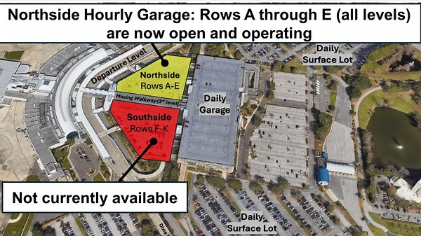 JAX airport's hourly garage partially reopens following fire