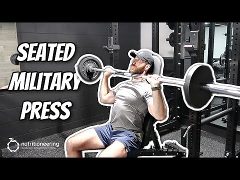 Seated Military Press with Barbell In Front
