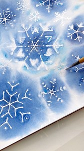 275K views · 2.4K reactions | Snowflakes in watercolor ❄️ #creaconelbuho #acuarelacreativa #artclass #arttherapy #arttutorial #snowflakes | Crea con el búho | Facebook