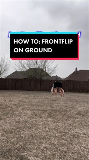 HOW TO DO A FRONTFLIP ON GROUND!! // ⚠️NOBODY WAS HURT, FAKE BODY, EVERYTHING HERE IS FAKE, IM 18 AND A PROFESSIONAL!⚠️ #viral #fypage #fyp #flips #tricking