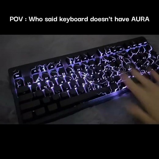 "This Aura Keyboard Looks Like Magic! 🔮⌨️ #RGB"