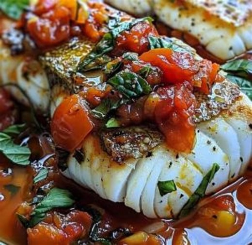 Pan-seared Mediterranean Cod in Tomato Basil Sauce Recipe PDF (digital Download) - Etsy