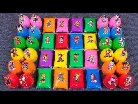 Paw Patrol Slime Bags & Eggs! Slime with Skye, Chase, Marshall & Friends ASMR Fun 🎉