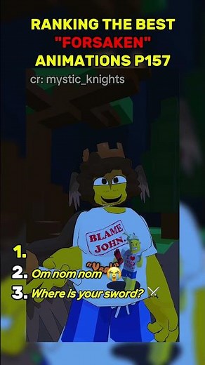 Ranking the Best Forsaken Animations | P157 (Forsaken Roblox)