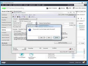 Sage 50 Bank Reconciliation