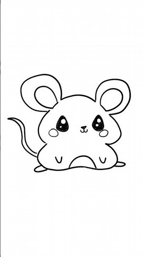 How to Draw a Cute Mouse 🐭 EASY Step by Step for BEGINNERS