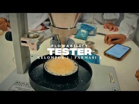 Uji Flowability Serbuk (Angle of Repose & Waktu Alir) | Kelompok 1 Farmasi A