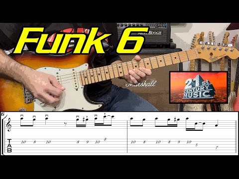 Ejercicio #6 Funk 21st Century Music. Sesión De Práctica. Funkenstein. 6/25. A Mixolydian.