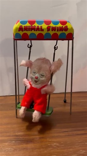 Wind up Vintage 1960s Toy Winkie Bunny on Swing - Etsy