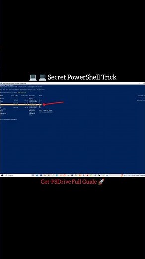 Title: Get-PSDrive | Hidden Windows Storage & Drive Info Command