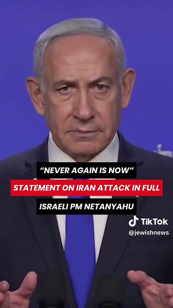 Israel’s Prime Minister explains the strike on Iran, this is his statement in FULL.