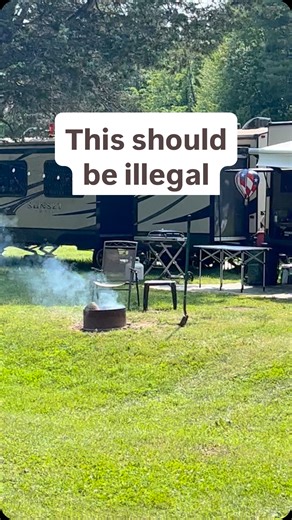 Chase The Shade on Instagram: "Campfire smoke smells and is so bad for the environment. Put out your wood fires and use propane like the rest of civilized society. I do love a wood fire tho. Cool temps, hot coals. You did read this far and figure out it’s satire, right? Ok see you in the comments… #camping #backpacking #outdoors #rvlife #rv #humor #unitedstates #america #satire #travel #joke #rvliving"