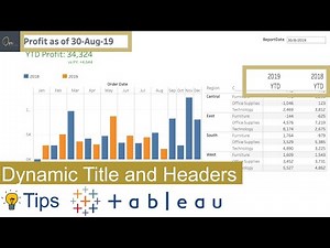 How to Dynamically Update Column Headers and Titles in Your Tableau Dashboard - Tableau Tips