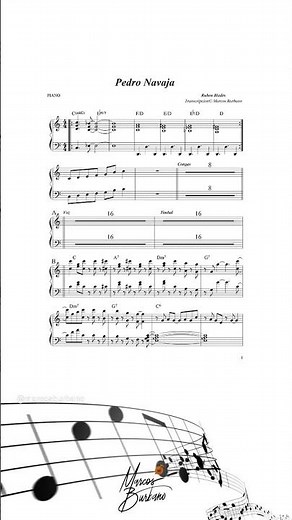 PEDRO NAVAJA - RUBEN BLADES 🎹 Partituras y Piano Midi TUTORIAL PIANO NOTA A NOTA
