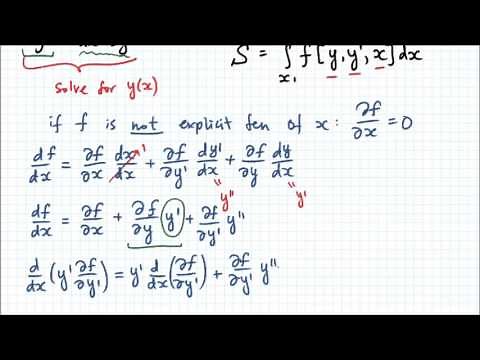 Alternative Form of Euler-Lagrange Equation