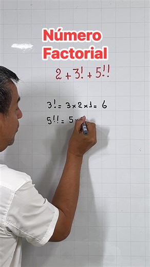 Cómo resolver una operación con números factoriales #luiseduque #matematica #matematicasdivertidas #factorial | Luis Eduque