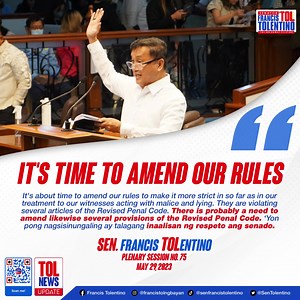 A Need to Amend Several Provisions of the Revised Penal Code | Francis Tolentino