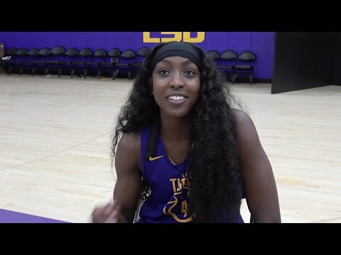 Flau'jae Johnson at 2025-26 LSU Women's Basketball Media Day
