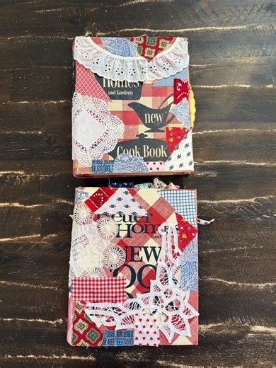 Junk Journal Binder | Vintage Cookbook Scrapbook | Memory Album Art Journal - Etsy