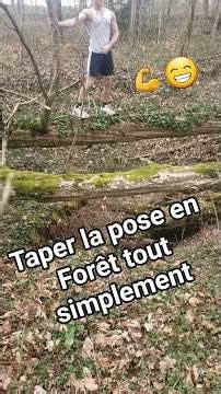 Spot risqué pour taper la pose en forêt 💪😁⛰ #pose #forêt #forest #wood #bois #lifestyle #manequim 🌠