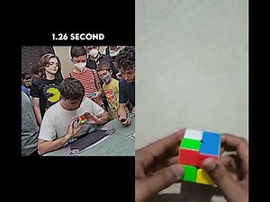 2x2 Rubik’s Cube Solve in 1.26 Seconds 🤯 | Super Fast Speedcubing