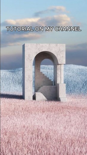 Making a Surreal Landscape in Blender #b3d #dreamcore #blender