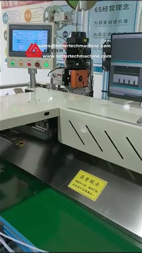 Long wire crimping and marking and terminal housing insertion machine
