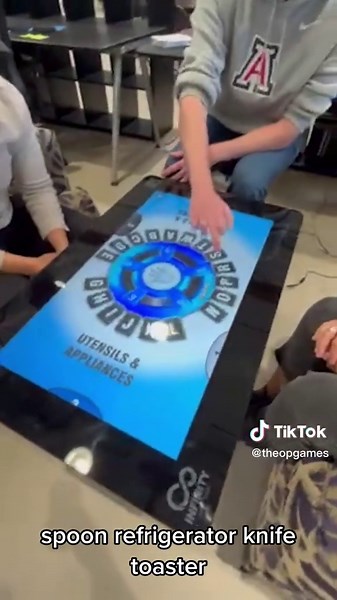 Tapple Board Game on the Infinity Game Table