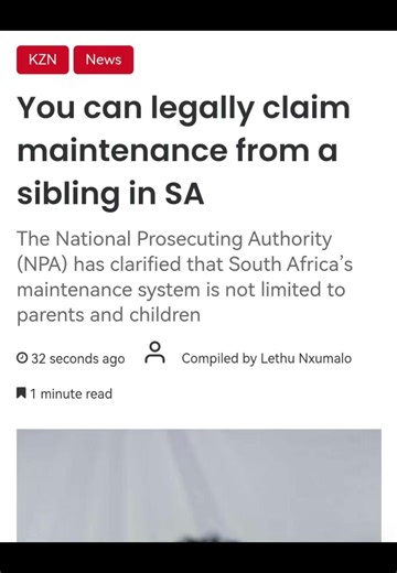 Understanding Sibling Maintenance Laws in South Africa