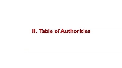 All About Tables, Part III (Table of Authorities)