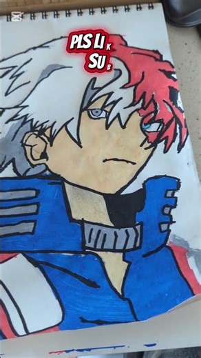 colouring my drawing of todoroki