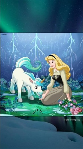 Coloring Princess Aurora | Relaxing Fairy Tale Art ✨🌸