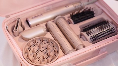 7MAGIC 7 in 1 Hair Styler & Hair Dryer Brush, 110,000 RPM High-Speed Blow Dryer with Negative Ions for Frizz-Free Styling Fast Drying Curling Volumizing Straightening, Hot Air Styler with Travel Case