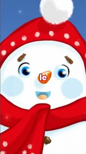 🌬️Vive le vent d'hiver 🌬️ chanson de Noël pour petits avec paroles #noël #musique