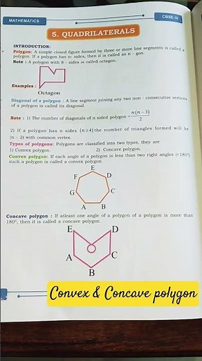 Types of polygons # Convex & Concave polygon