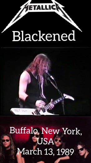 Metallica - Blackened Live Concert on March 13, 1989